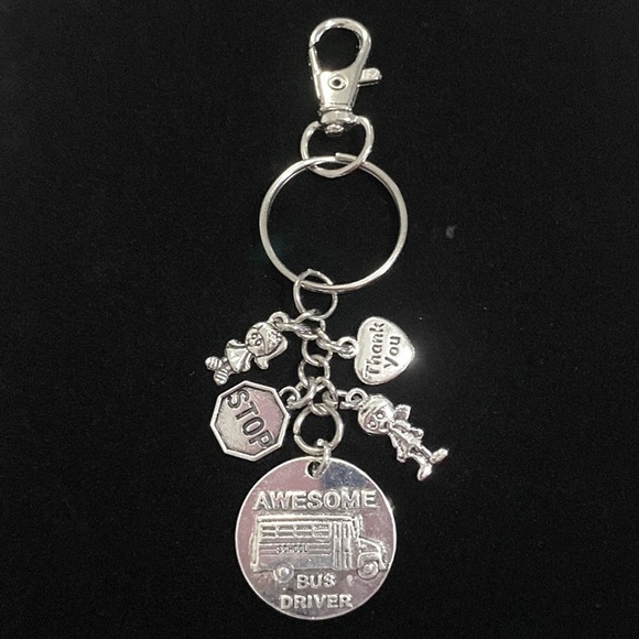 Bus Driver Keychain Bag Charm - Picture 2 of 7